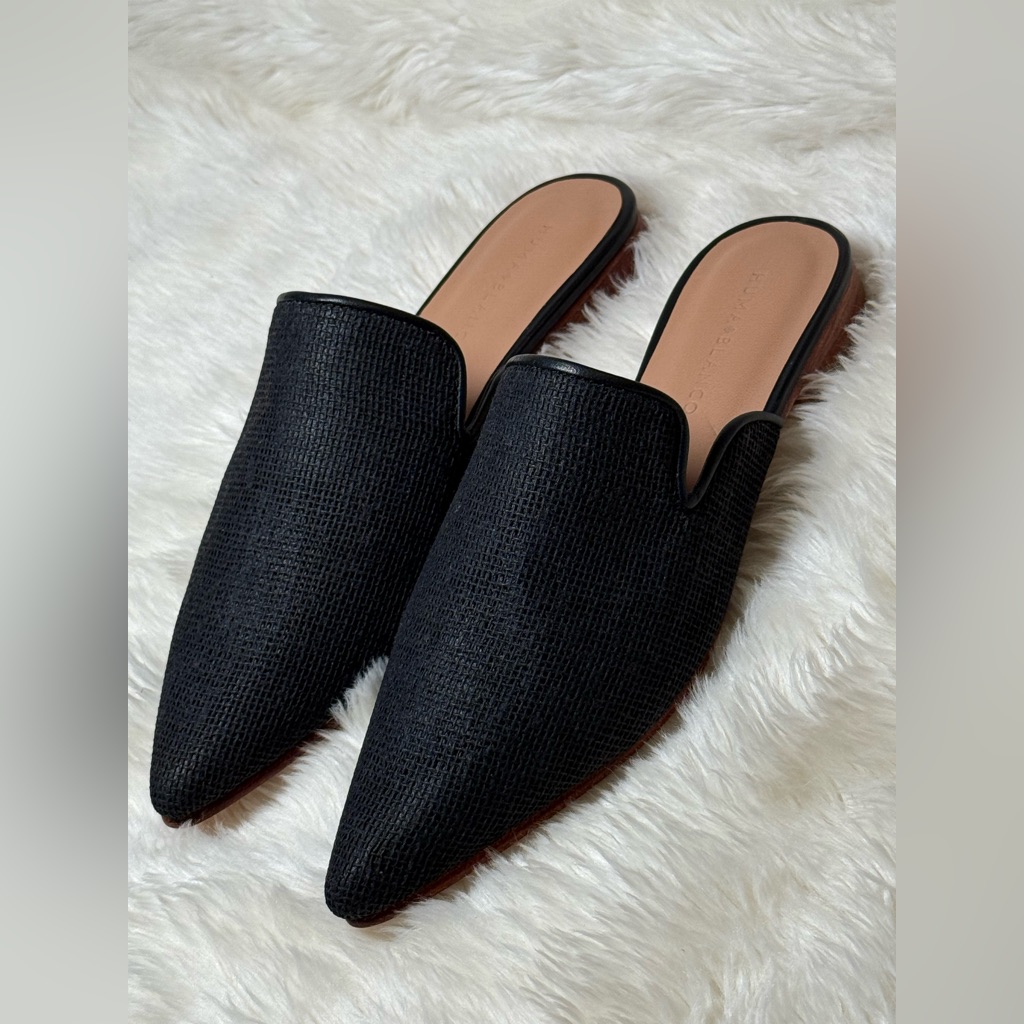 Huma Blanco Ilaria Slip On In Black Jute Size 36 (Us 6)